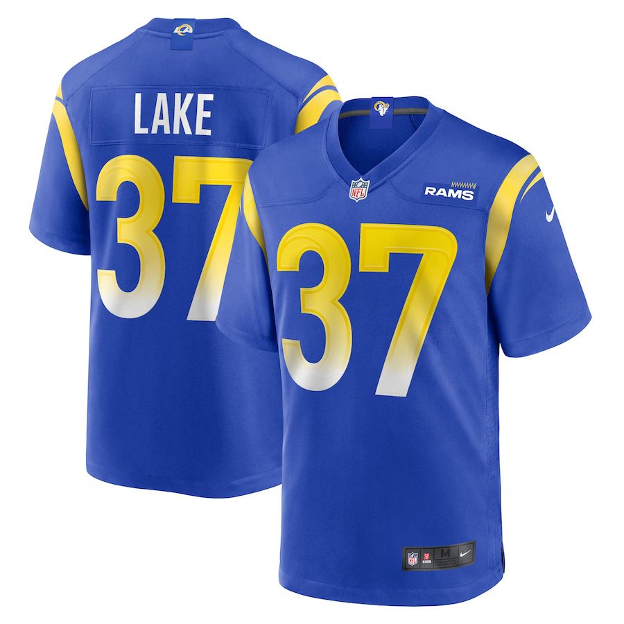 Men Los Angeles Rams 37 Quentin Lake Nike Royal Game Player NFL Jersey